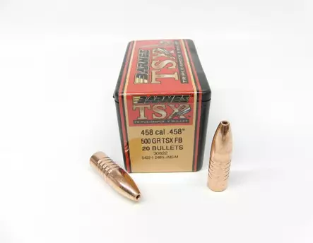 .458" Barnes TSX 500gr 20kpl - 458 kiväärin luodit - 30622 - 1