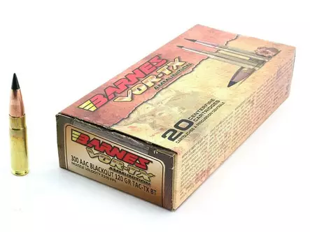 300 AAC Blackout Barnes VOR-TX 120gr TAC-TX 20kpl - 300 Blackout -kiväärinpatruunat - RG10-B30827 - 3