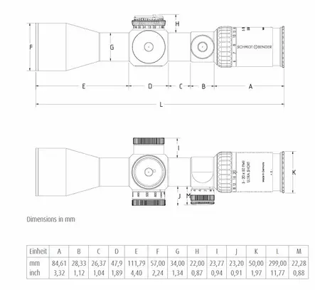 Schmidt & Bender 5-20x50 PMII Ultra Short - Scopes maximum magnification over 15 - 673-911-542-F2-E9 - 10